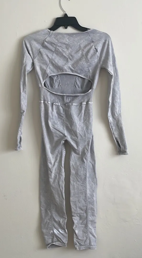 Free People Movement New Good Karma Onesie Ice Grey size XS/S - Image 7