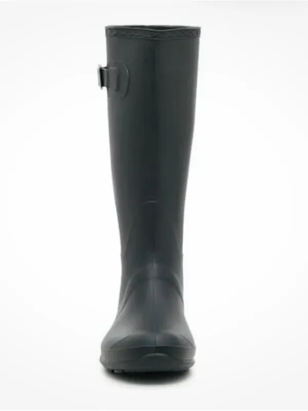 Kamik Black Tall Waterproof Rain Boot with Side Buckle Size 7 - Image 2