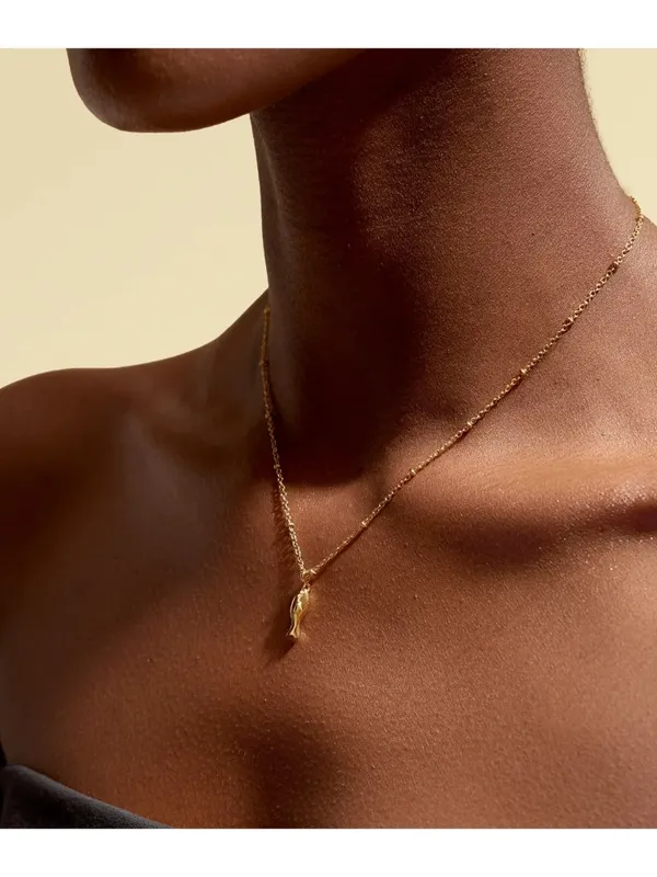 HEY HARPER Sardine Water Resistant Gold Necklace NEW NWT - Image 2