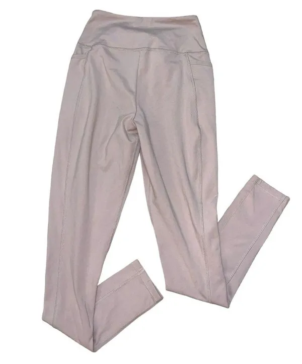 Gymshark light pink full length leggings side pockets women’s size XS - Image 2