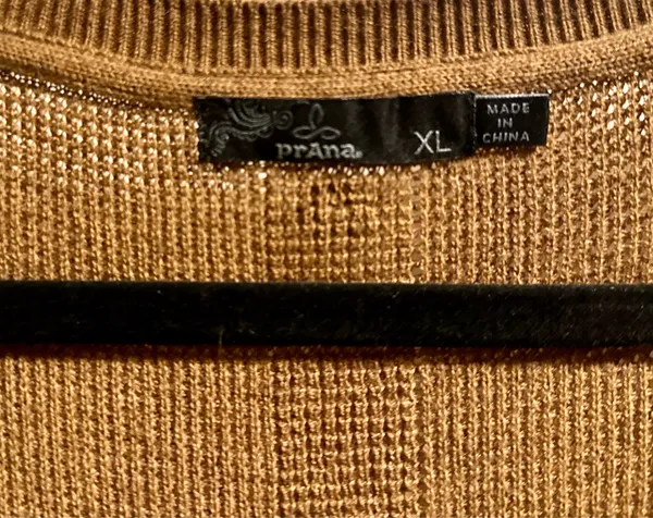 prAna Women’s Long Sleeve Golden V-neck Sweater Size XL - Image 2