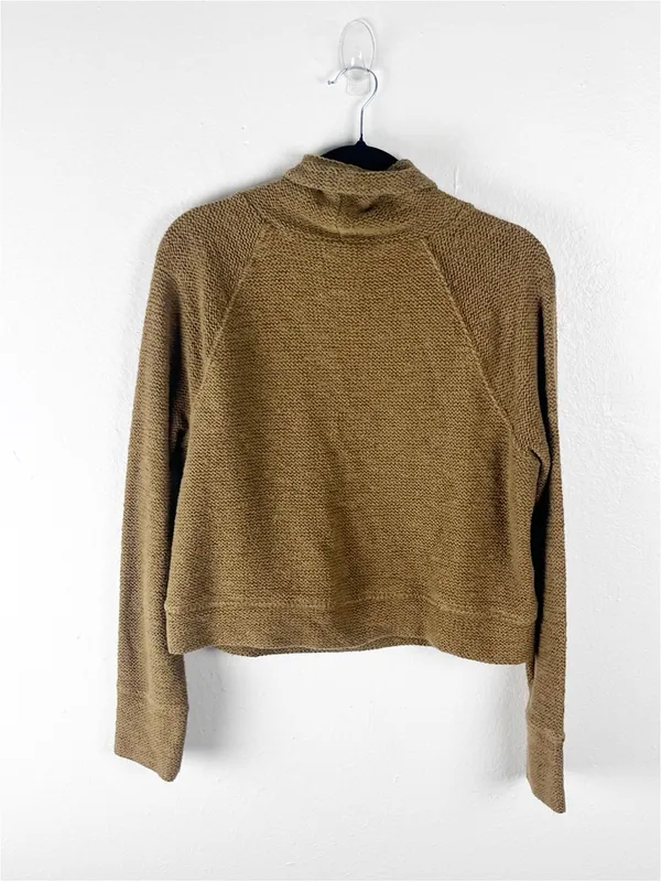 OFFLINE BY AERIE Drawstring Funnel Neck Kangaroo Pocket Cropped Pullover Small - Image 2