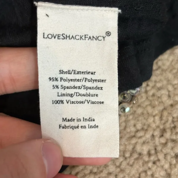 Loveshackfancy party embroidered sequence star mini Davis dress size small 4 - Image 11