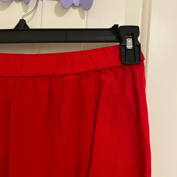 Women’s embroidered comfy‎ casual pants — medium Red - Image 3