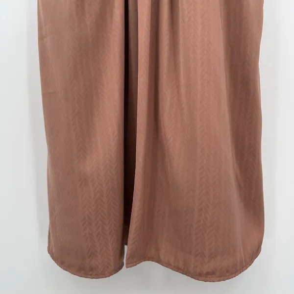 Chelsea 28 Ruched Slip Dress Mauve Size XL Spaghetti Strap Midi Stretch Feminine - Image 7