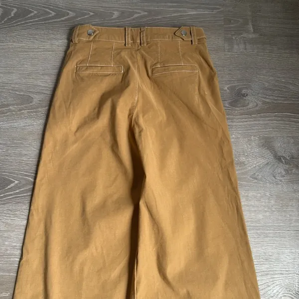 Anthropologie Maeve Contrast Stitch High-Rise Wide-Leg Pants 2 - Image 13