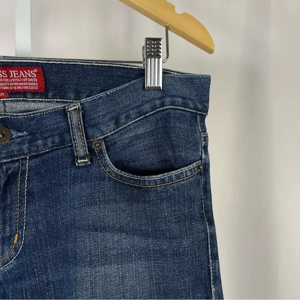 Guess Denim Flare Jeans Women's Size 29 Retro Southwestern Western Retro Stretch - Image 6