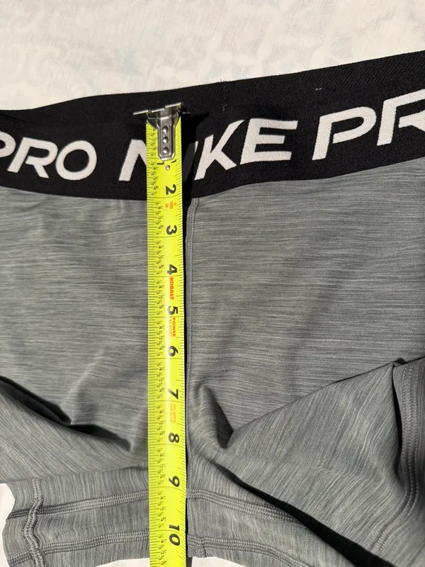 Nike Grey Heather Pro Compression women Shorts - Image 7