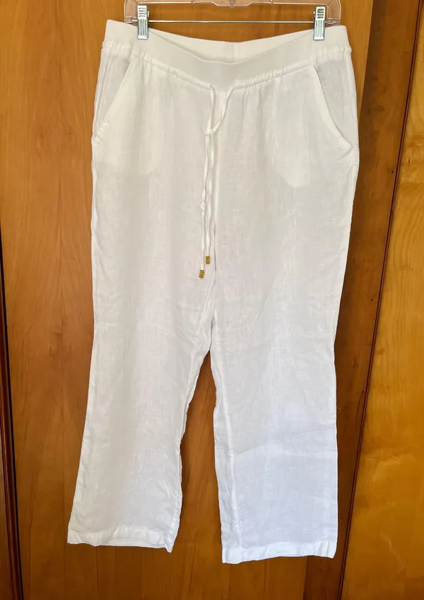 White Linen Pants - Image 2