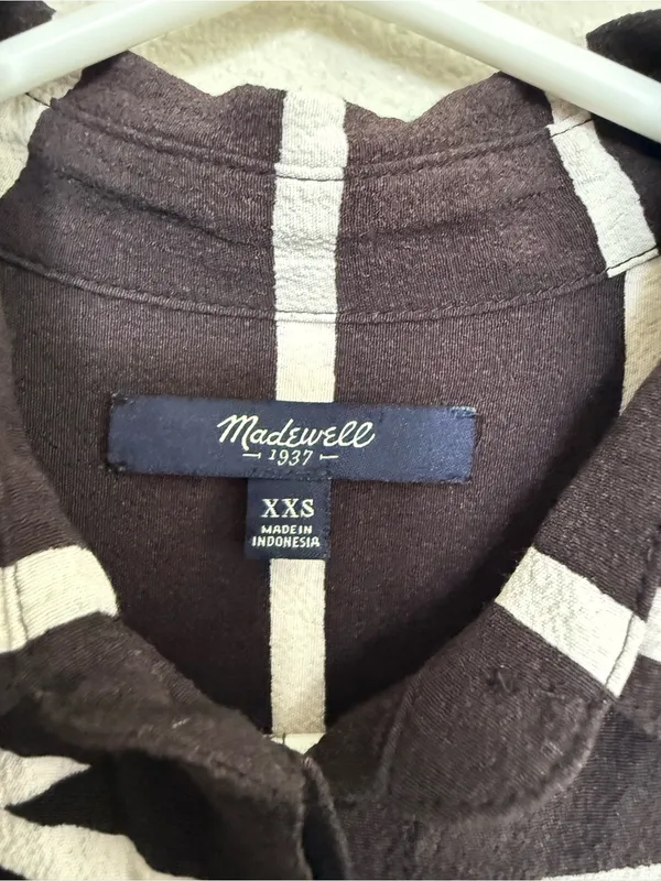 Madewell Break Stripe Courier Dress Size XXS - Image 8