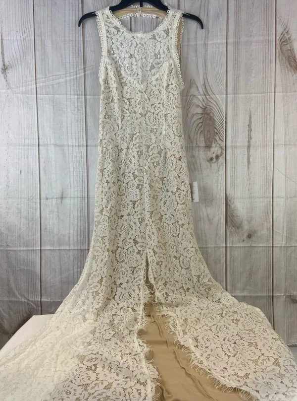 Lulu’s Love Everlasting White Floral Lace Mermaid Dress Brand New Size Medium - Image 8