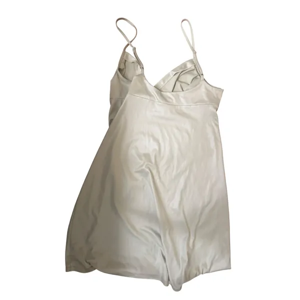 Y2K Victorias Secret‎ Satin Slip Dress M Sage Lingerie Chemise Spaghetti Strap - Image 2