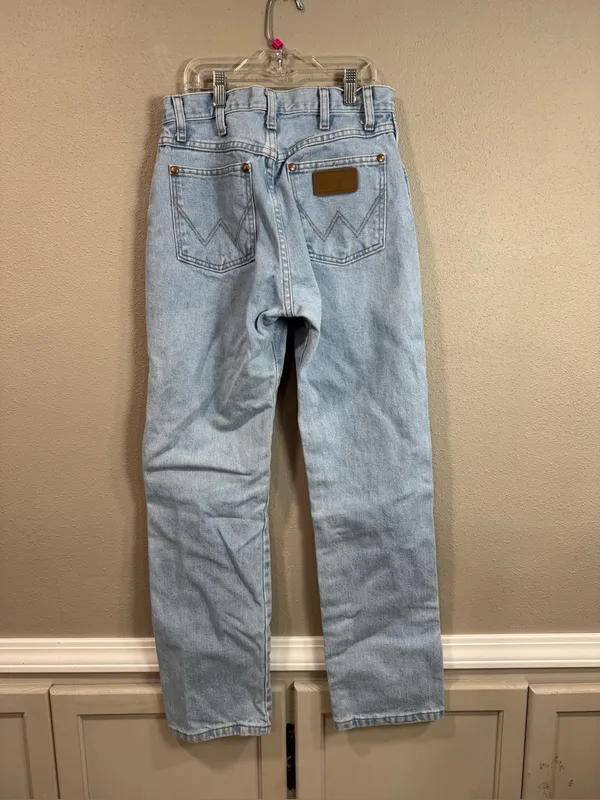Wrangler Light Wash Slim Boot - Image 3