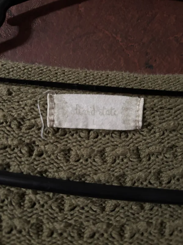 Altar'd State Sweater Knit Cropped olive green - Image 2