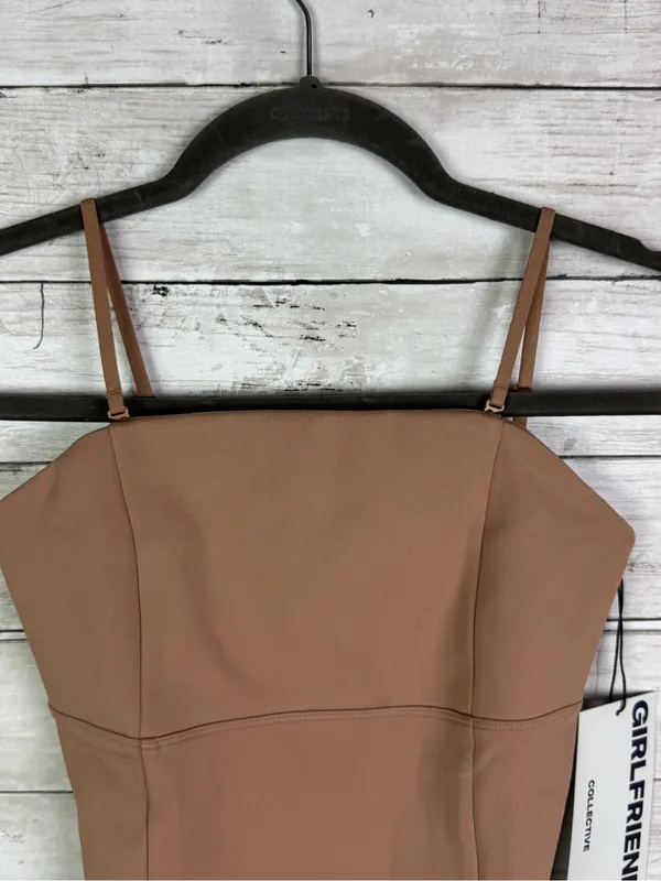 GIRLFRIEND COLLECTIVE Devon Compressive Cami Tan Size Small - Image 2