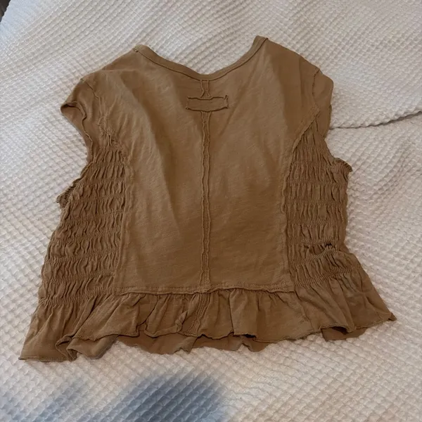 Amazon Brown Ruffle Blouse - Image 2