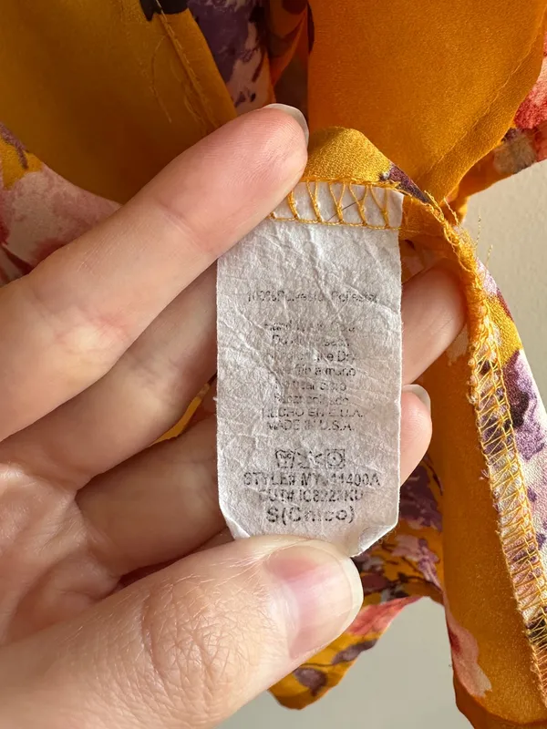 ADORA Golden Yellow Floral Bolero/Kimono Jacket/Cardigan, Size Small - Image 9