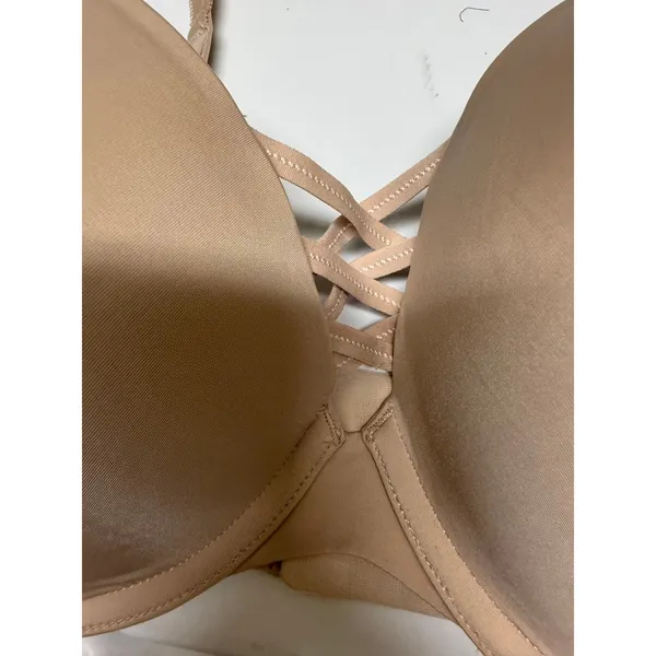 Torrid 360 Back Smoothing XO Plunge Push Up Bra Beige 40D NWT - Image 5
