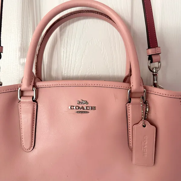 Coach F25868 Margot Caryall Pink Multi Camo Rose Floral Print Satchel Crossbody - Image 4