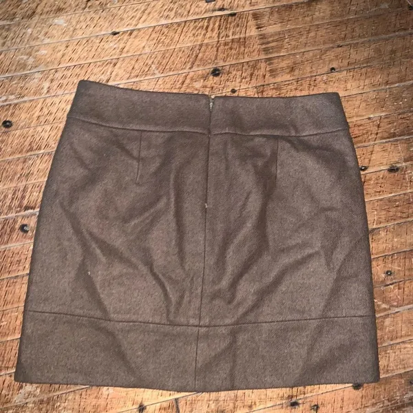 J Crew tan wool blend business casual preppy pencil skirt - Image 3