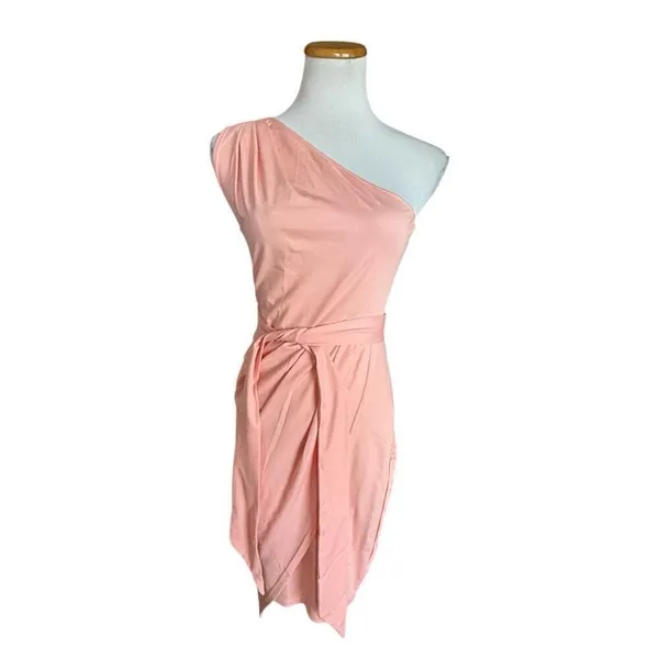 NWT Womens PrettyGarden l Summer One Shoulder Mini Belted Party Dress - Sz M - Image 3