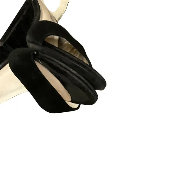 Jeffrey Campbell Lindsay Black Suede Heeled Sandals With Ankle Strap 5 Classic - Image 8