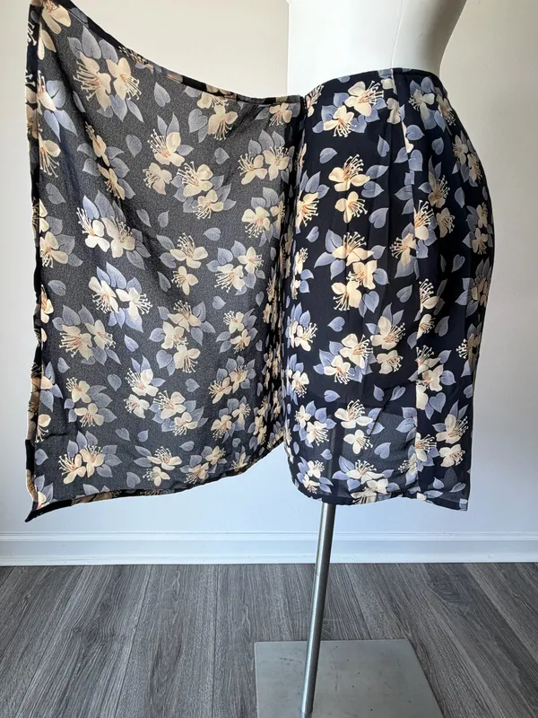 Banana Republic Vintage Floral Asymmetric Wrapped S - Image 3
