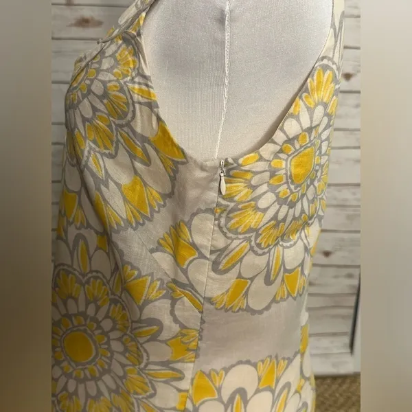 LOFT linen sleeveless sunflower sundress - Image 4