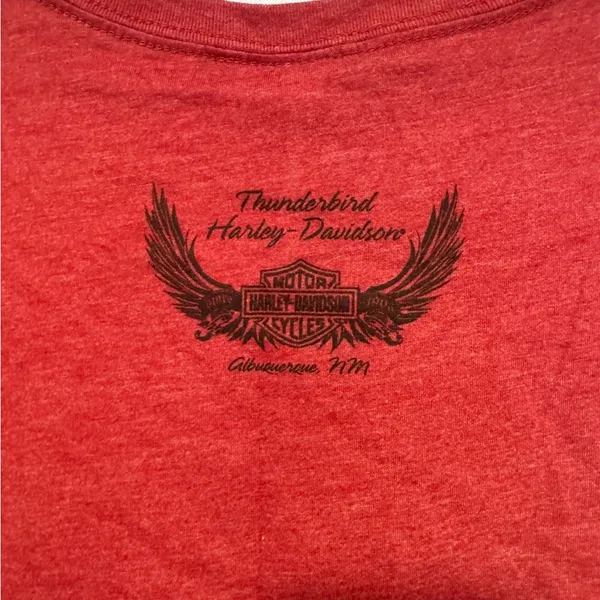 Red Harley Davidson Albuquerque short sleeve‎ Size XL - Image 4