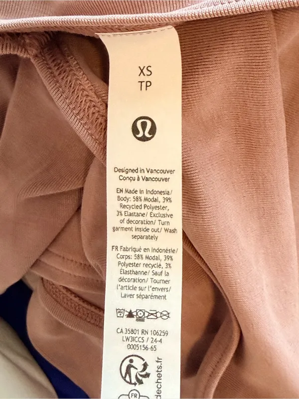 NWT Lululemon Softstreme Off-The-Shoulder Long-Sleeve Shirt relaxed fit size xs - Image 10