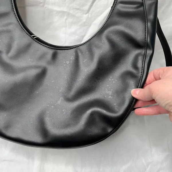 Melie Bianco Vegan Leather Black Danni Large Convertible Hobo Bag - Image 8