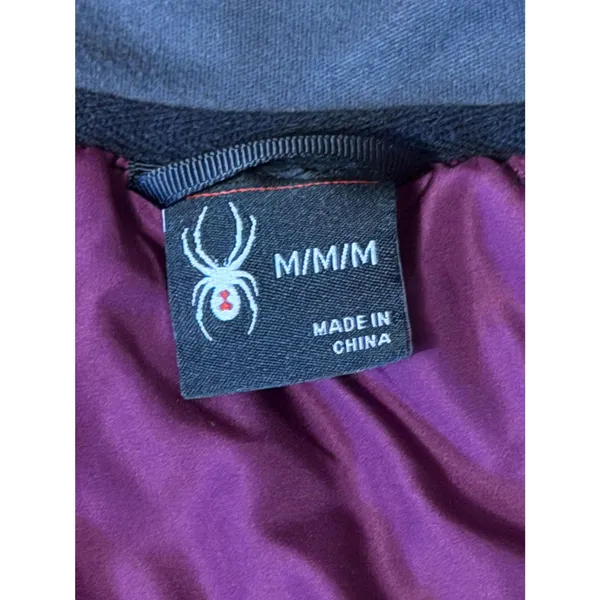 Spyder Burgundy Hybrid Jacket Womens Medium Full Zip Quilted Fleece - Image 4