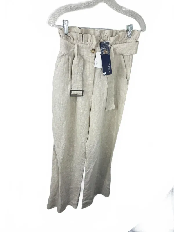 NWTs RESET Women's Linen Wide Leg Belted Pants Size S New With Tags - Image 2