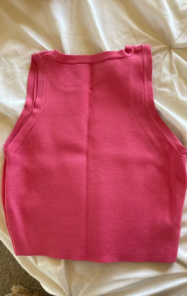 ZARA Hot Pink Crop Top - Image 2