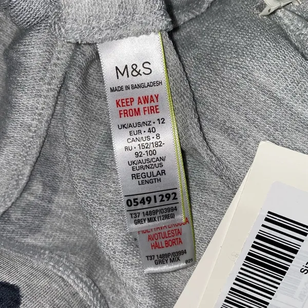 NWT M&S Day Dreams Duvet‎ Days Leopard Joggers Women's Size 8 Lounge Pants - Image 4