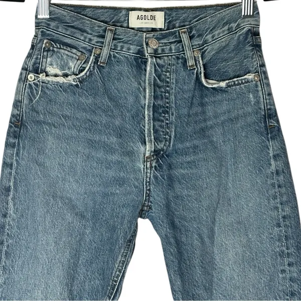 Agolde Jamie High Rise Classic Jeans Blithe Size 23 - Image 3