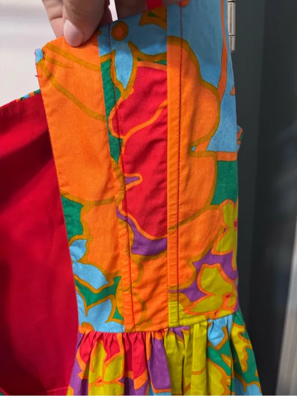 Olivaceous Bright Floral Cotton Sundress in a Vibrant Rich Floral Print NWOT - Image 12