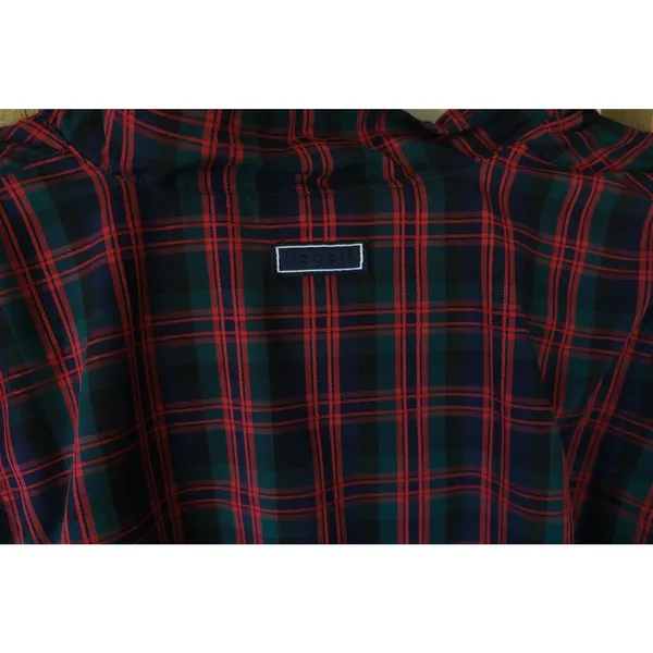 Liz Golf Women's Retro Half Zip Windbreaker Jacket Size Large Plaid Red Green - Image 6