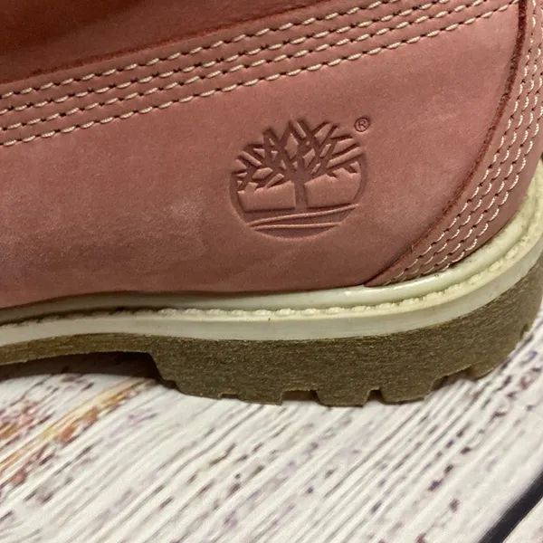 Timberland Pink leather combat boots Size 6 - Image 12