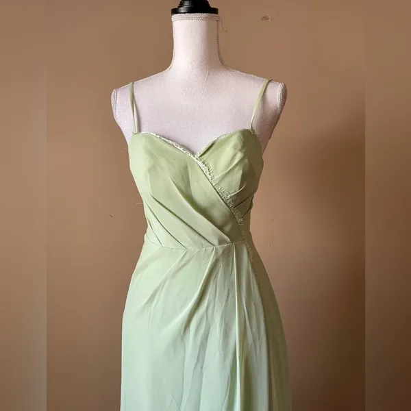 AZAZIE | Sage Green Cocktail Gown Sz XS - Image 6