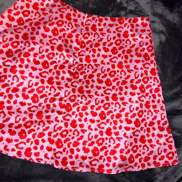 Princess Polly Quinny Pink Leopard Mini Skirt Size 4 - Image 10