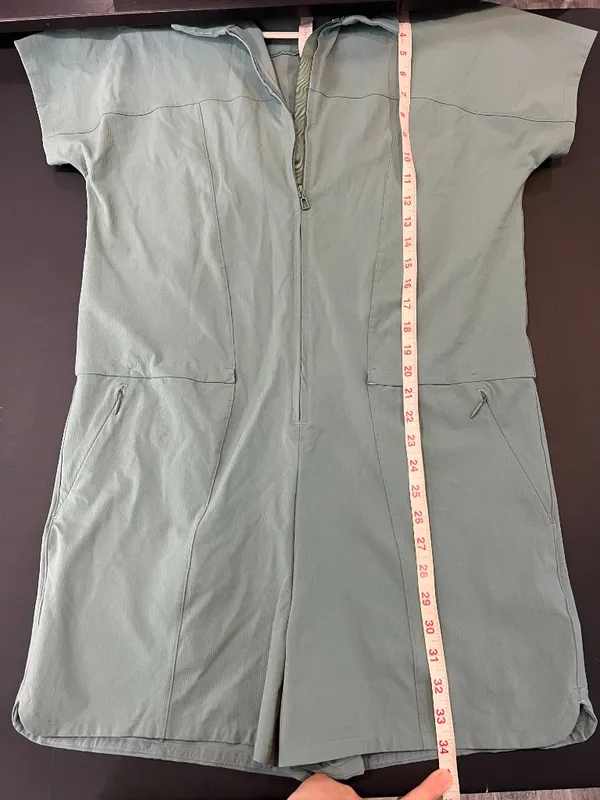 Lululemon Stretch Rib Pocketed Romper Tidewater Teal Size 4 - Image 10