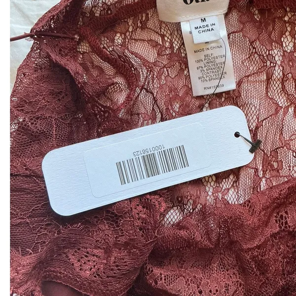 NWT Olia Late Night Lace Bodysuit Medium Amber/Umber - Image 5