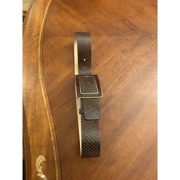 Banana Republic Leather Snakeskin Belt Sz S Made In Italy - Image 3