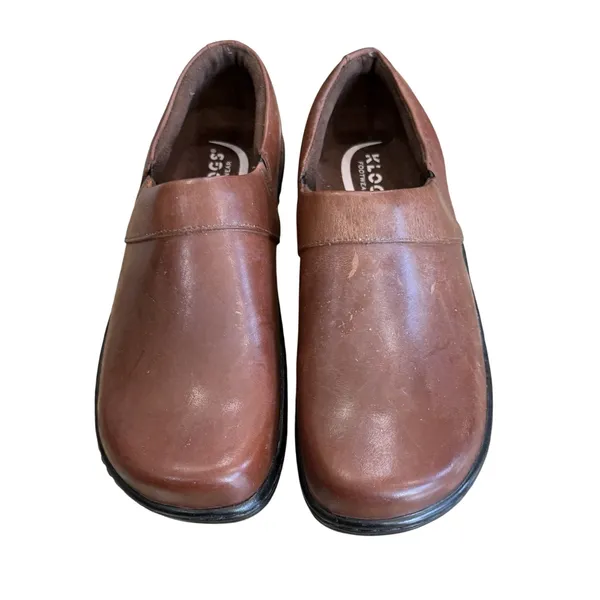 Klogs Mission Women's Size 10 Brown Leather Slip Resistant Work Clogs Comfort - Image 4