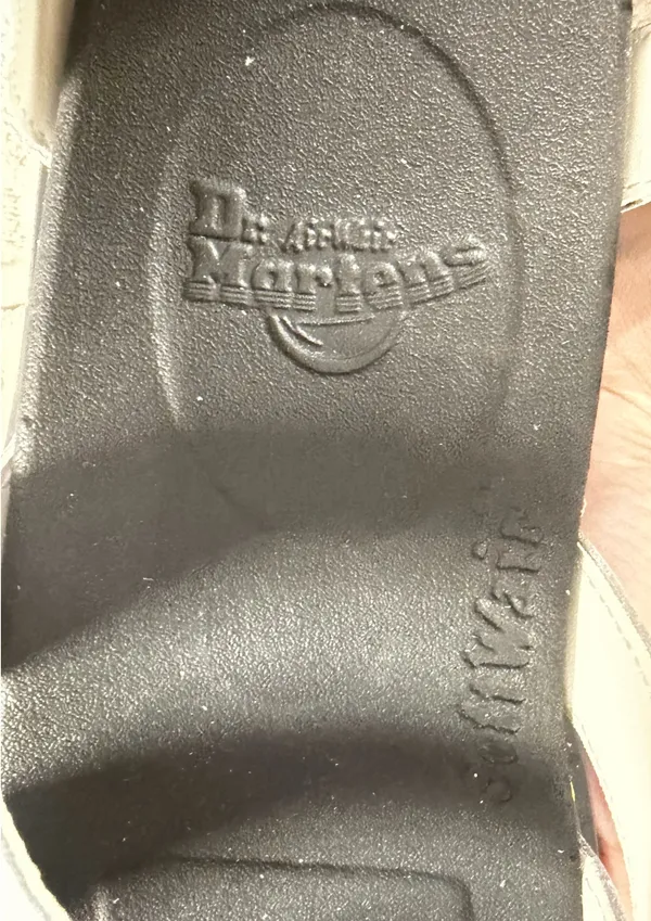 NWT Dr. Martens Blaire White Leather Chunky Platform Sandals - Size US 8 / UK 6 / EU 39 - Image 13