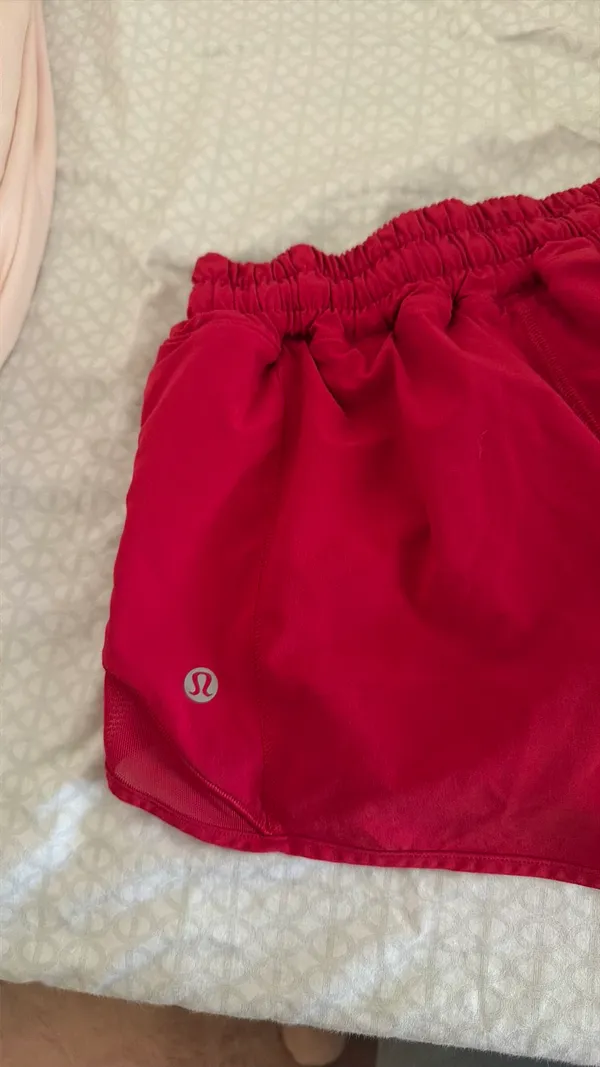 Red Lululemon Hotty Hot Shorts 2.5" - Image 4