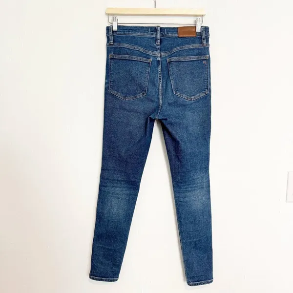 Madewell High Rise Skinny Jeans Size 27 Blue Wendover Wash Stretch Pant Capsule‎ - Image 12