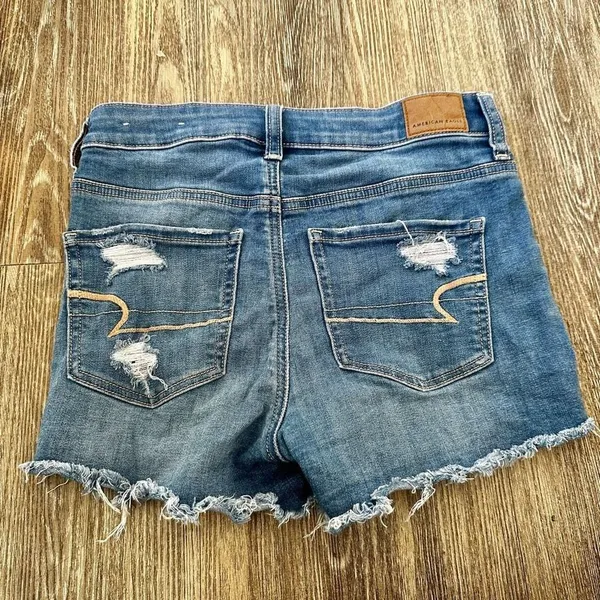 American Eagle hi rise denim next level shorts - Image 2