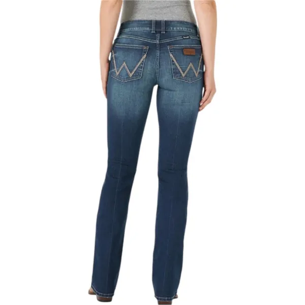 Wrangler Women’s Retro Mae Bootcut Jeans Sz 15 x 32 Mid Rise Stretch Blue Denim - Image 3